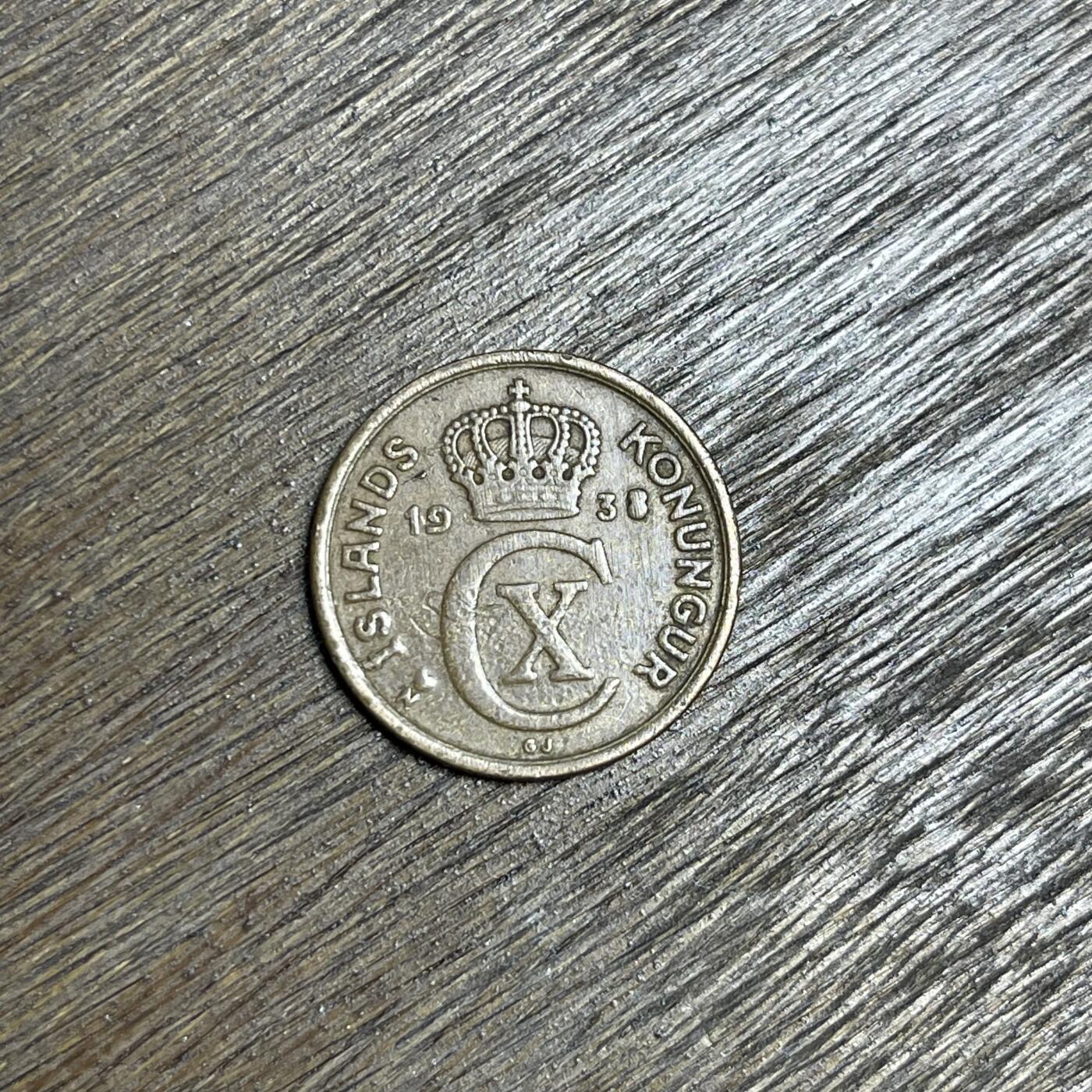 【铜匠收藏】★第137场★散币场。不寄存，30包邮。不满30元，支付5元运费。《接受代拍 代送NGC评级》 100【无寄存】1938 丹属冰岛 2奥拉 铜币