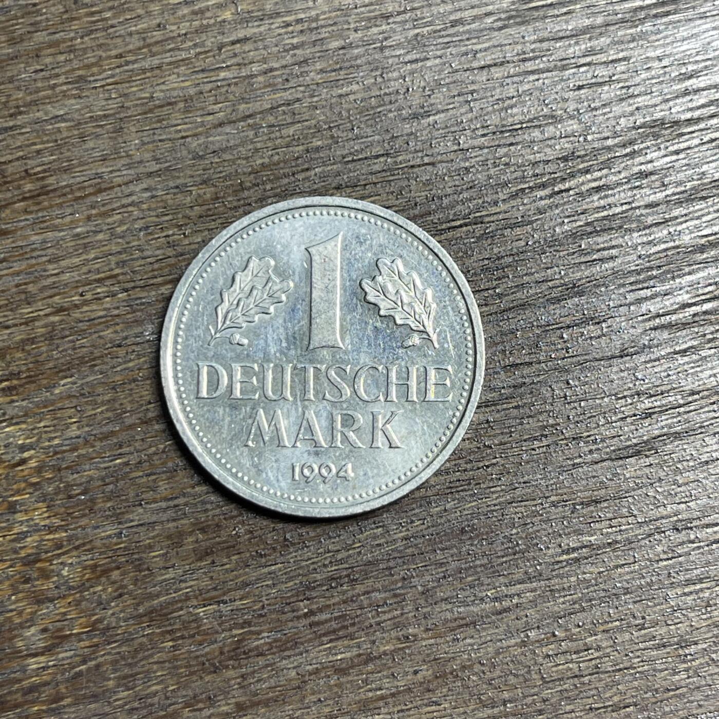 【铜匠收藏】★第137场★散币场。不寄存，30包邮。不满30元，支付5元运费。《接受代拍 代送NGC评级》 99【无寄存】原光 1994 德国 1马克