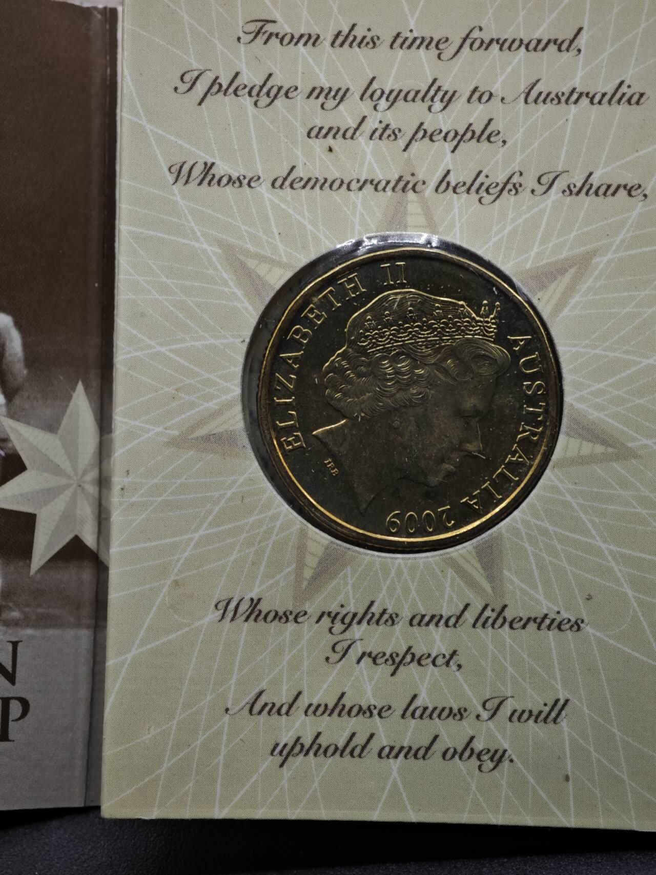 【淘币小摊】实时拍第八百四十八拍   散币银币场   满百包邮可预留二周 每周一统一发货   澳大利亚2009年城市友谊1元纪念币