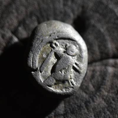 【良泉】【春节前最后一场】2月5日晚19.30点开拍！208组，本场结束后预存钱币的朋友请告知，将连同本场拍品一起邮寄，预祝诸位春节愉快！ - 【藏家出品D】罕见美品！腓尼基推罗城打制，古埃及式猫头鹰和两河流域美刻尔神，谢克尔大银币，公元前393-358年打制，12.08克