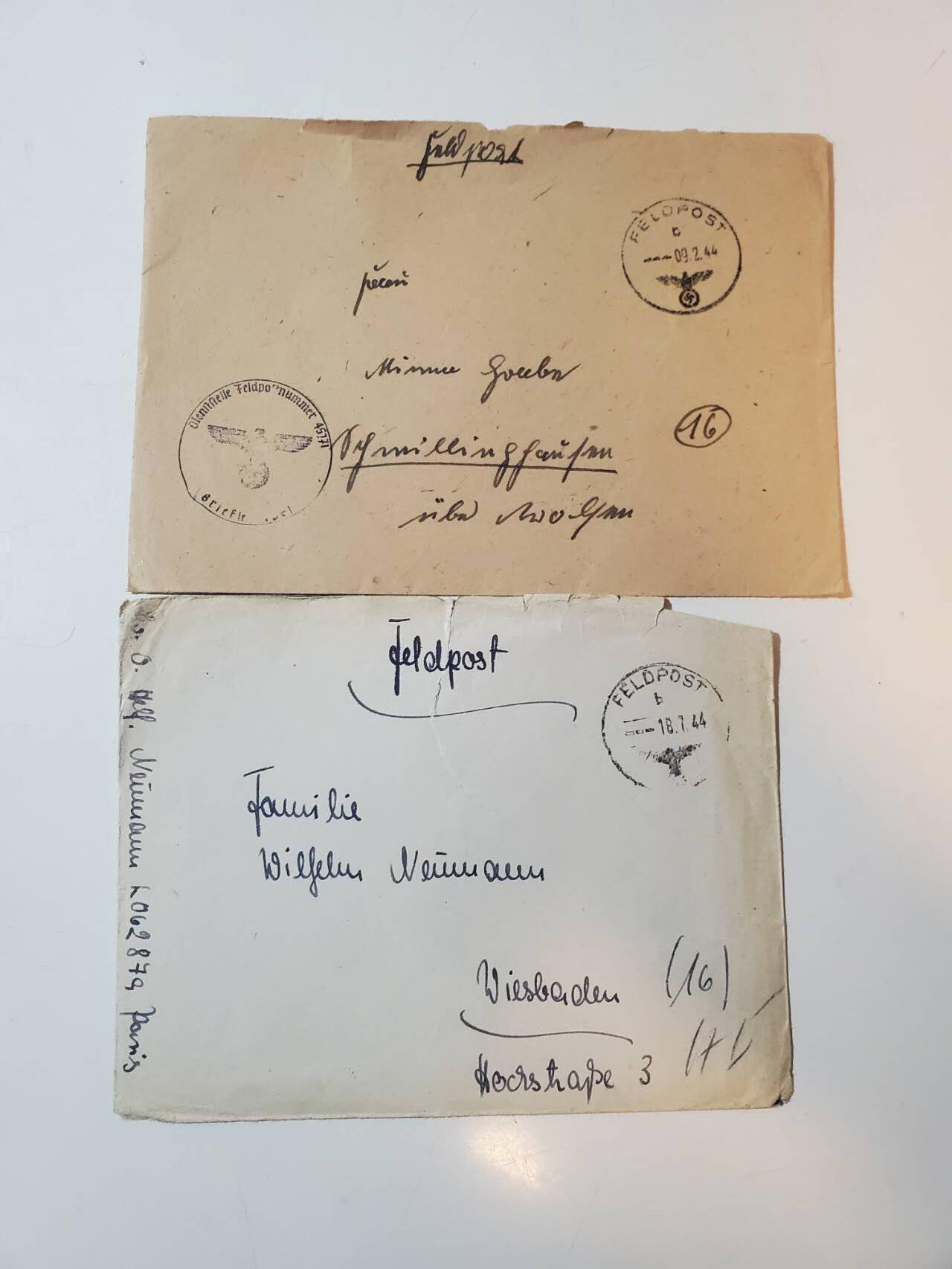 韵星假日拍卖第三十六期 -- Rimey Holidays Auction 36 nazi德国战地军邮邮封两张