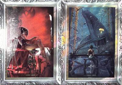 秋萤阁第41期 (1月11号周日晚上21点截拍，欢迎竞拍)  - 集卡社鬼刀 高位卡 镜面相框 带银刻