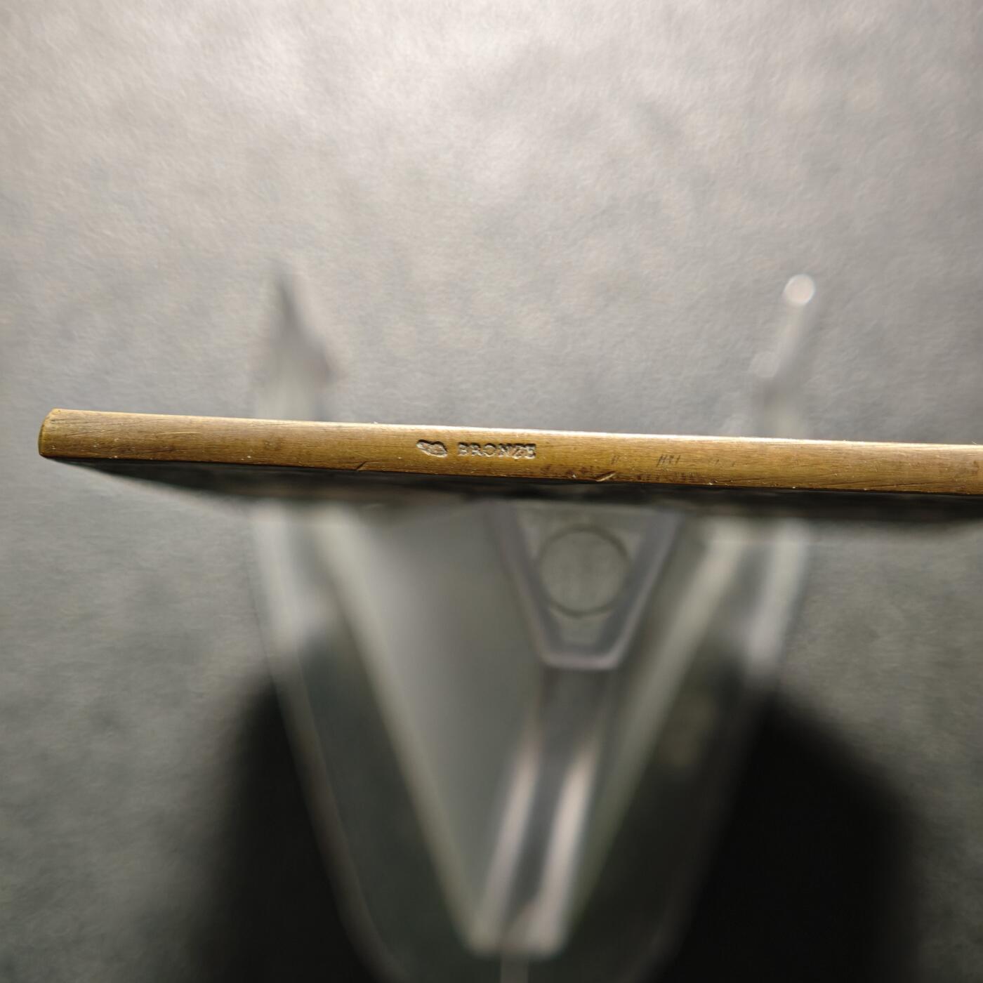 【德藏】世界币章拍卖第161期 1899年 法国新艺术运动时期雕刻家乔治·杜普雷创作《向太阳致敬》矩形纪念铜章 直径约：50.3mm×63.7mm；重约：61g