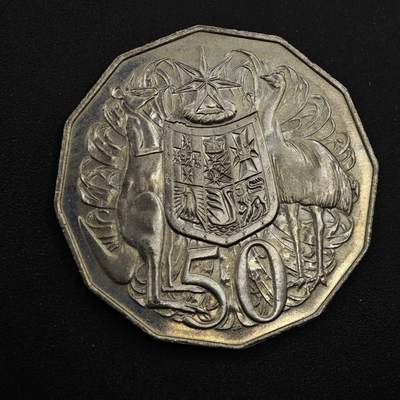 【淘币小摊】实时拍第八百四十九拍   散币银币场   满百包邮可预留二周 每周一统一发货   - 澳大利亚1980年50分