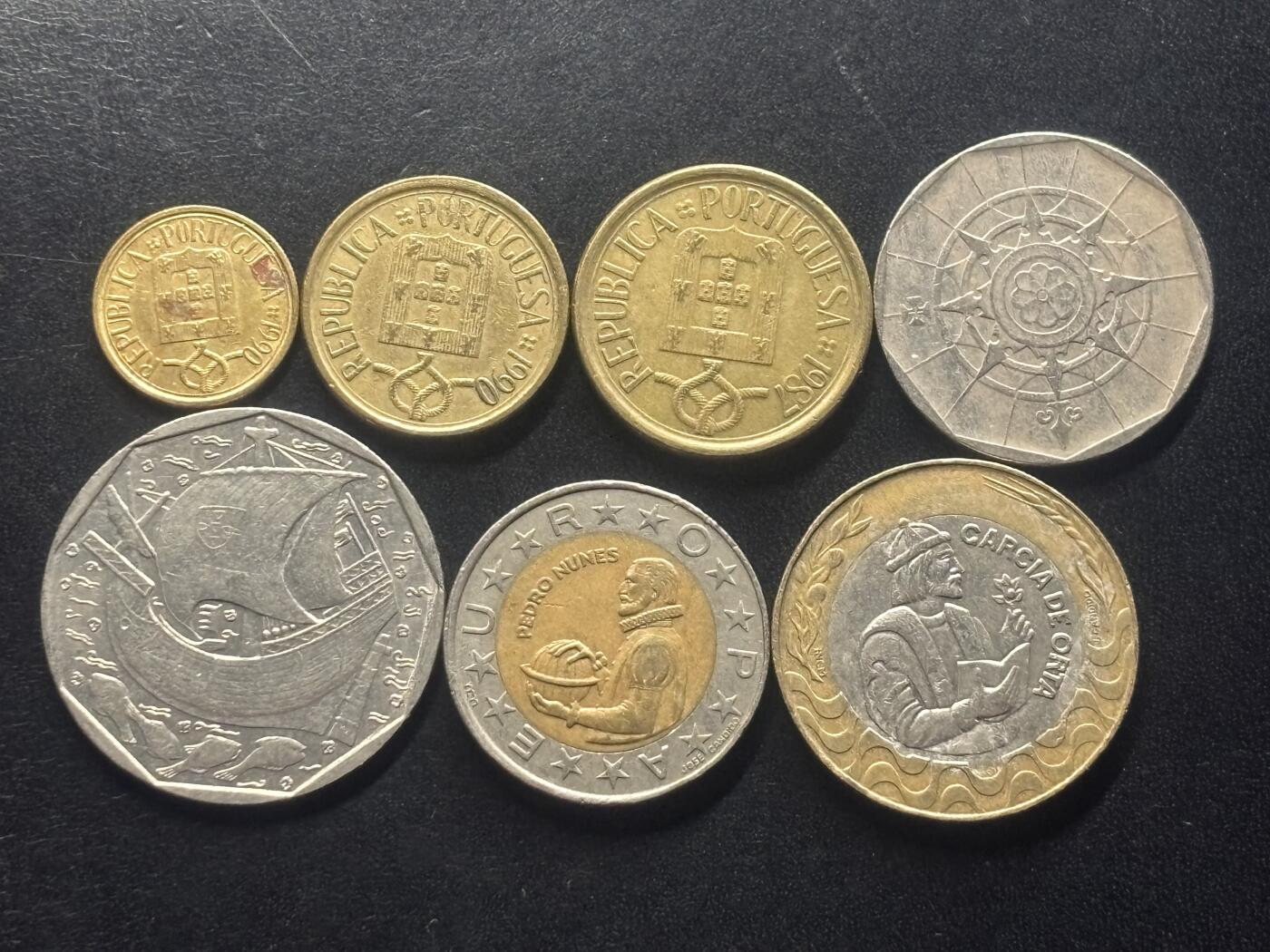 邮泉阁限时拍卖第三十九场 欧洲专场（硬币在国外。请付邮费6元。） 葡萄牙7枚