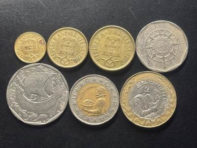 邮泉阁限时拍卖第三十九场 欧洲专场（硬币在国外。请付邮费6元。） 葡萄牙7枚