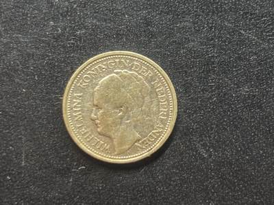 邮泉阁限时拍卖第三十九场 欧洲专场（硬币在国外。请付邮费6元。） 荷兰威廉明娜女王1928年10分银币