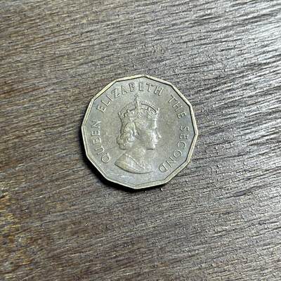 【铜匠收藏】★第137场★散币场。不寄存，30包邮。不满30元，支付5元运费。《接受代拍 代送NGC评级》 - 93【无寄存】1966 泽西 女王 3便士 铜币