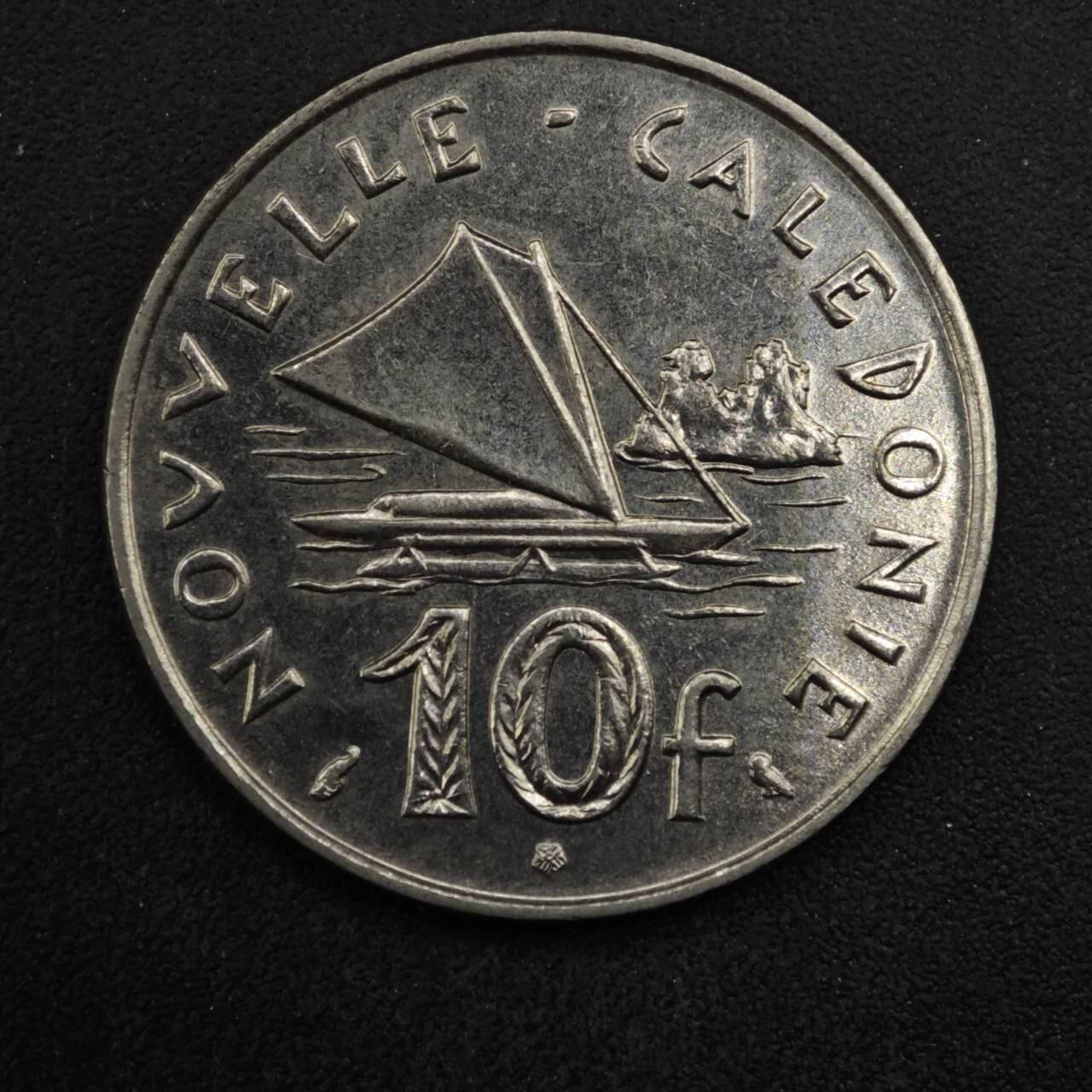 【淘币小摊】实时拍第八百四十八拍   散币银币场   满百包邮可预留二周 每周一统一发货   喀里多尼亚1973年10法郎