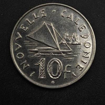 【淘币小摊】实时拍第八百四十九拍   散币银币场   满百包邮可预留二周 每周一统一发货   - 喀里多尼亚1973年10法郎