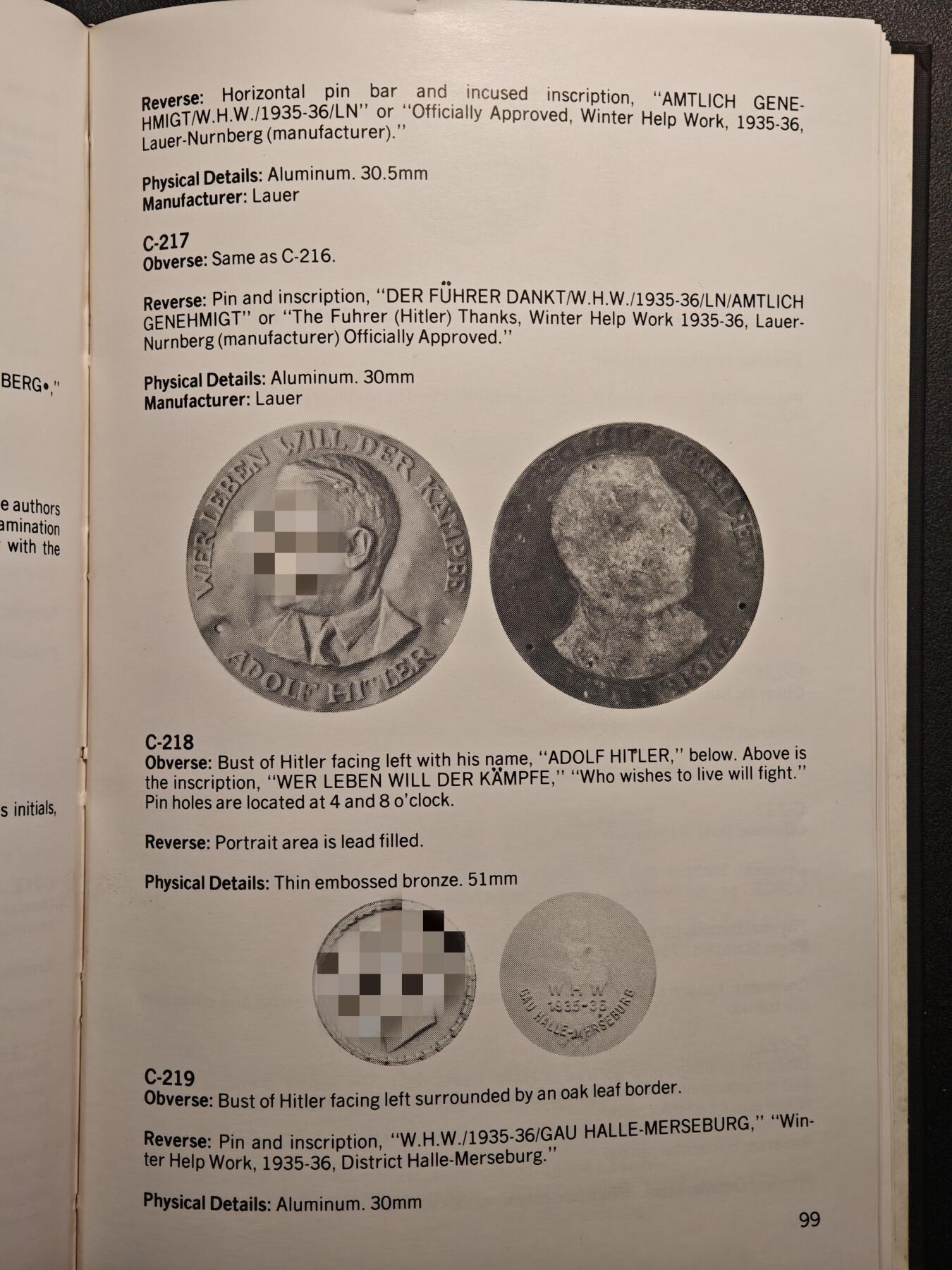 【德藏】世界币章拍卖第161期 98新 德国民族社会主义工人党党首币章目录 全书约160页 布面硬壳精装 绝版目录 PCGS评级参考目录