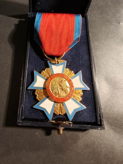 老王徽章第176期 - 法国骑士级艺术与音乐功绩勋章     原盒