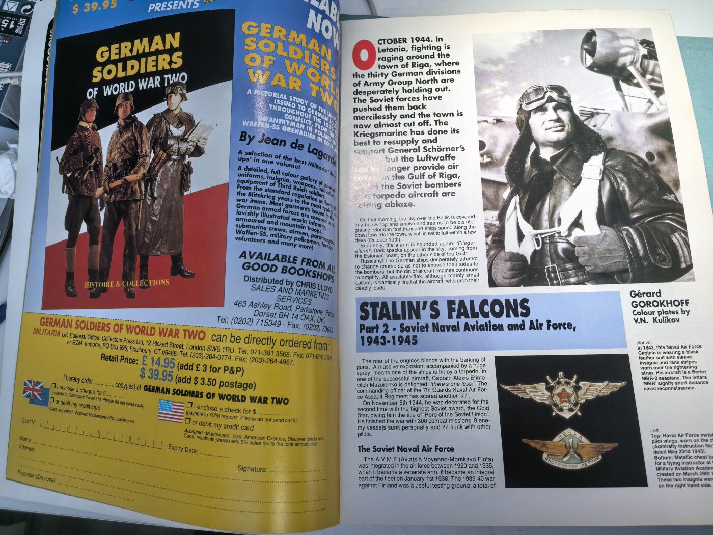 盛世勋华——号角文化勋章邮票专场拍卖第298期 法国出版英语版Militaria杂志 1995年2月第13期 50页