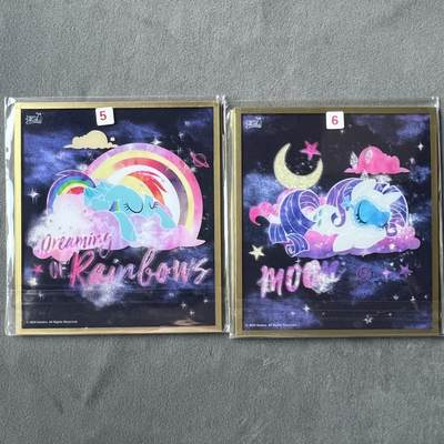 锦色铺子的潮玩拍第七期 - 卡游 小马宝莉 色纸 2张