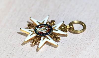 大猫徽章拍卖 第286期 骑士级圣路易王家军事勋章 1693年4月5日设立 金质