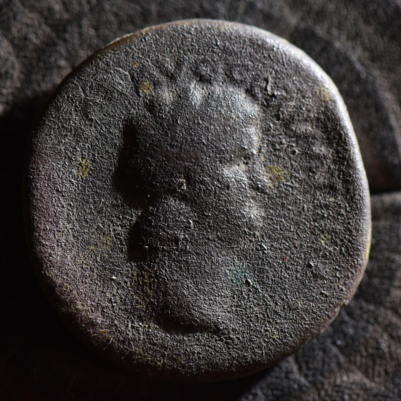 【良泉】【春节前最后一场】2月5日晚19.30点开拍！208组，本场结束后预存钱币的朋友请告知，将连同本场拍品一起邮寄，预祝诸位春节愉快！ 【罕见】【超重型】公元65年【古罗马】【暴君】尼禄，本省赛斯特提大铜币，重29.05克