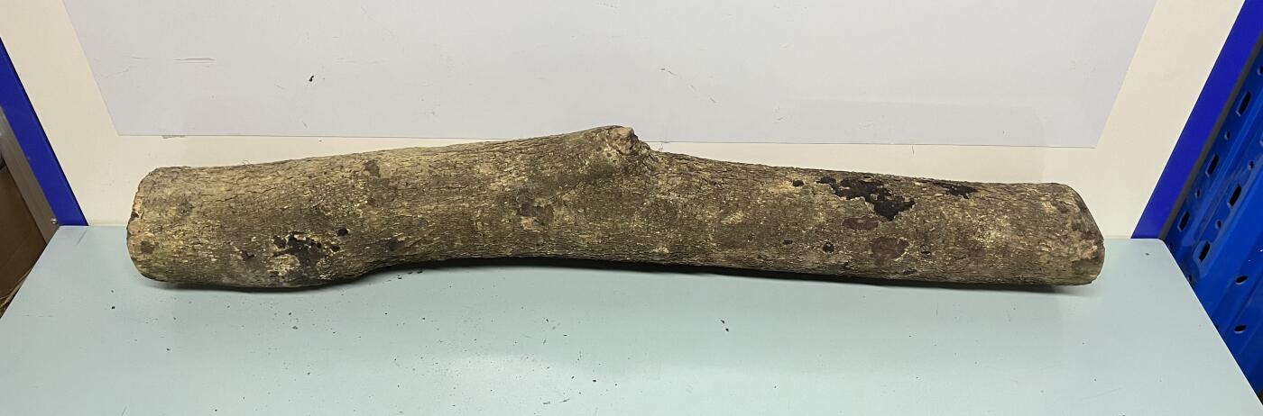 零元拍： 01-09-1金丝楠 原木 风水柱 横财（材）带皮， 尺寸：92/10/11CM。5.3公斤