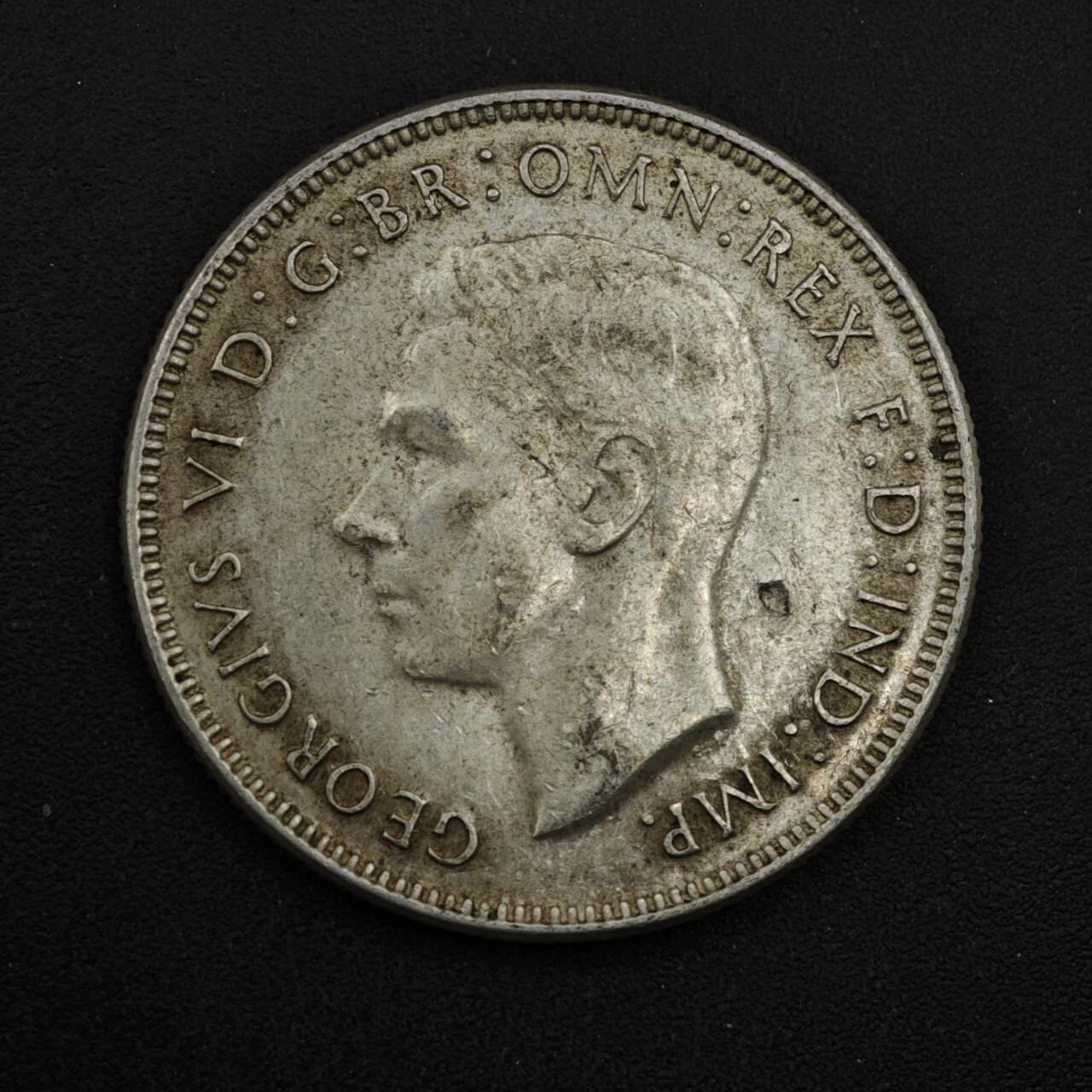 【淘币小摊】实时拍第八百四十八拍   散币银币场   满百包邮可预留二周 每周一统一发货   澳大利亚1942年乔治六世弗洛林银币