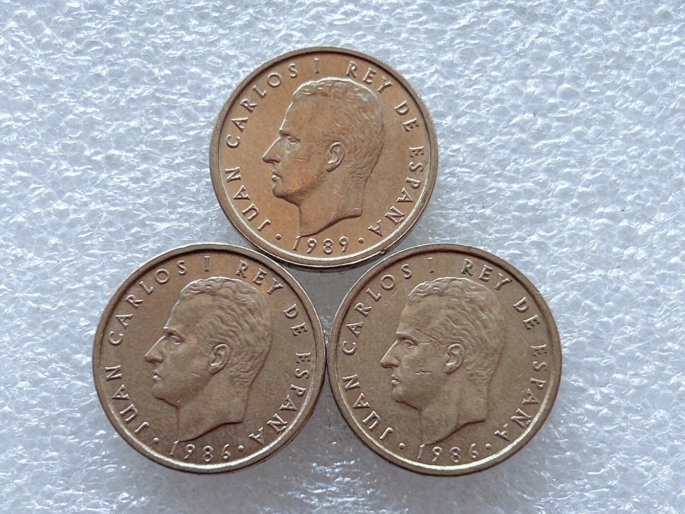 第一海外回流一元起拍收藏 散集专场  第290期 西班牙100比塞塔黄铜币 3枚 好品