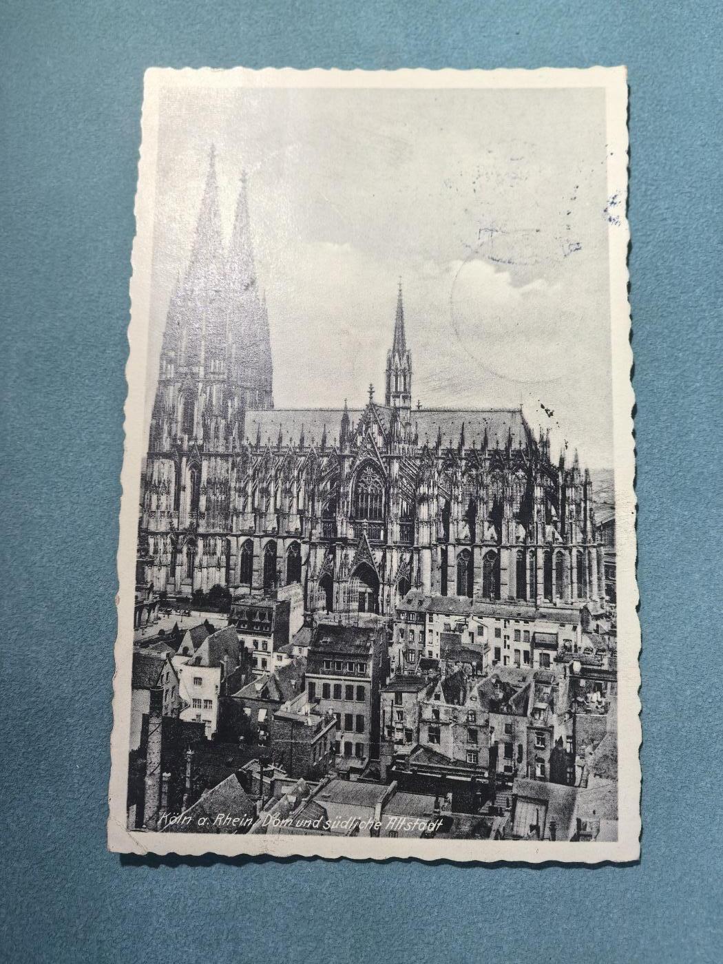 盛世勋华——号角文化勋章邮票专场拍卖第298期 德国（1939）1941年战地实寄明信片 科隆教堂 盖战地邮局邮戳