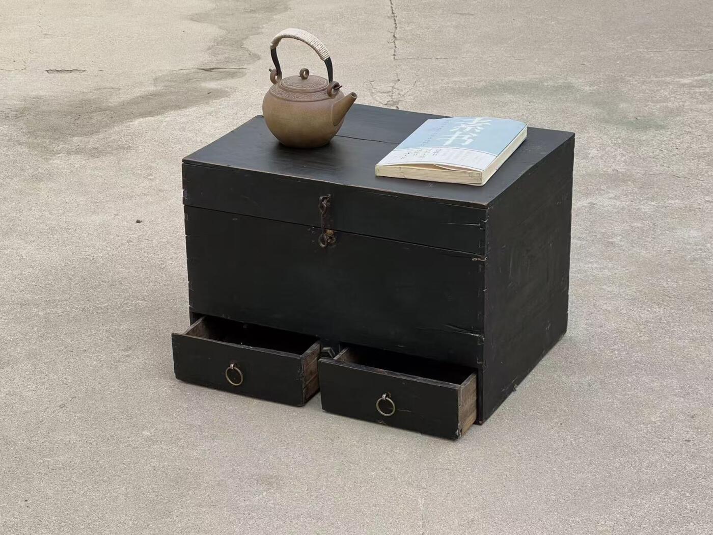 空间旧物：清代木箱，全品老货，诧寂风装饰  