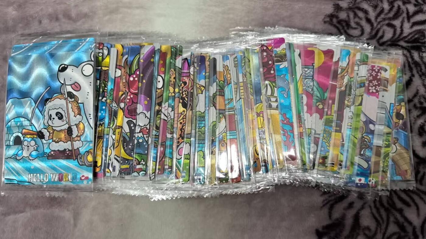 满200包邮！！龙虎卡牌-七二场（满200元包邮，无佣金，每周六结拍，欢迎送拍） 【原膜】粗闪51张全 可可瑞听 彩虹熊猫一套