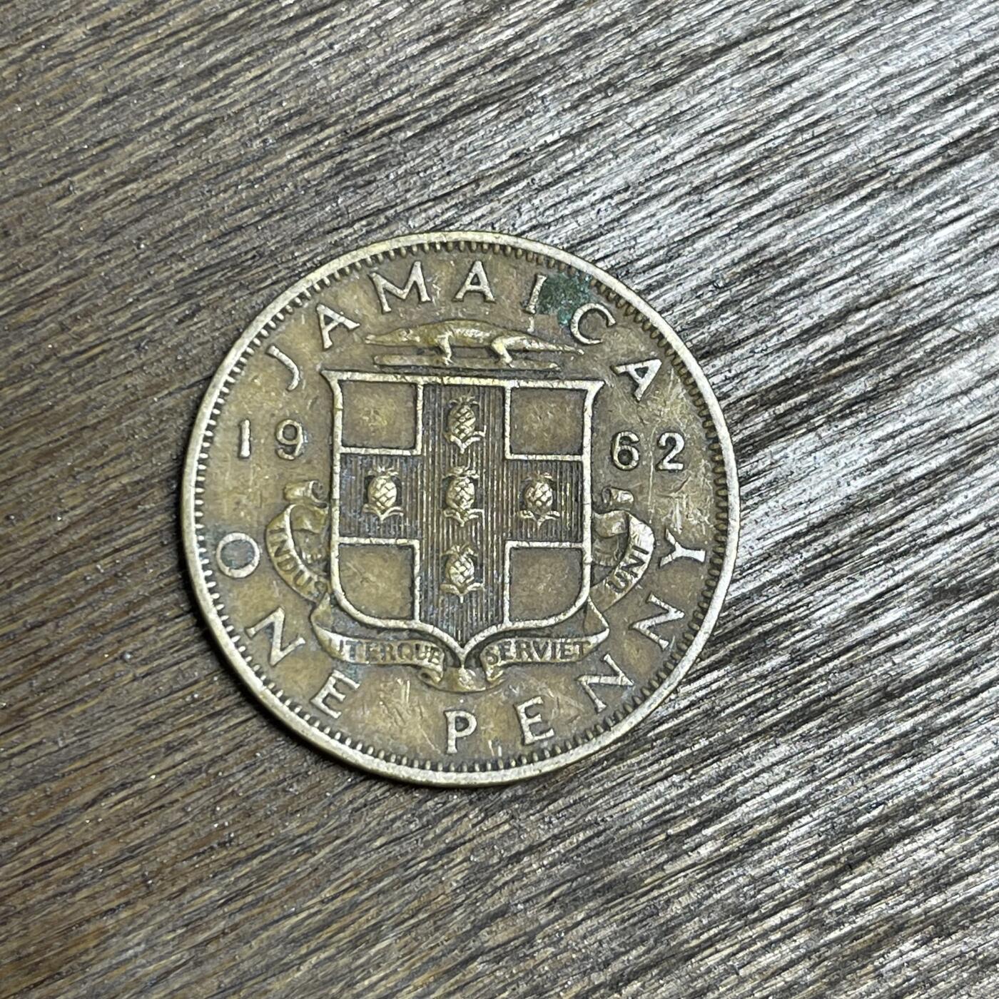 【铜匠收藏】★第137场★散币场。不寄存，30包邮。不满30元，支付5元运费。《接受代拍 代送NGC评级》 100【无寄存】1962 牙买加 女王1便士 铜币