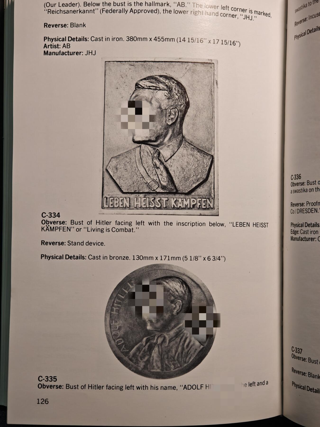 【德藏】世界币章拍卖第161期 98新 德国民族社会主义工人党党首币章目录 全书约160页 布面硬壳精装 绝版目录 PCGS评级参考目录