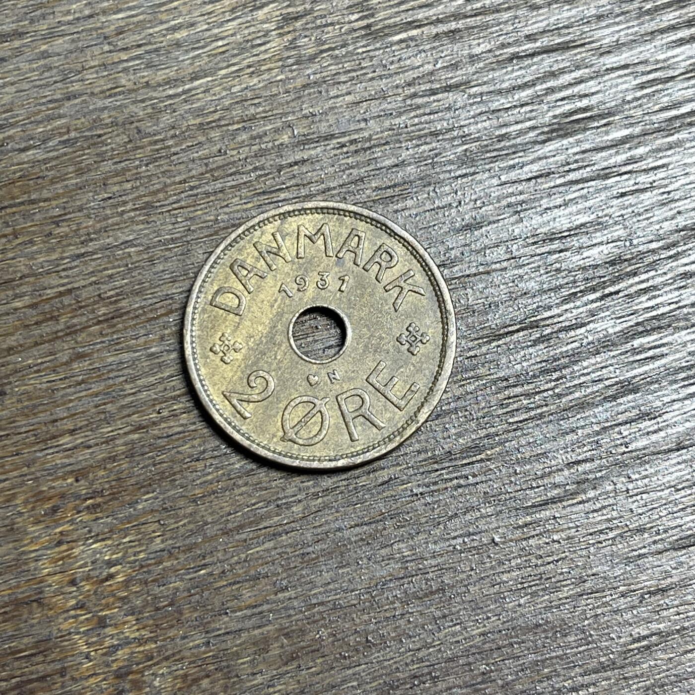 【铜匠收藏】★第137场★散币场。不寄存，30包邮。不满30元，支付5元运费。《接受代拍 代送NGC评级》 100【无寄存】1937 丹麦 2欧尔 铜币