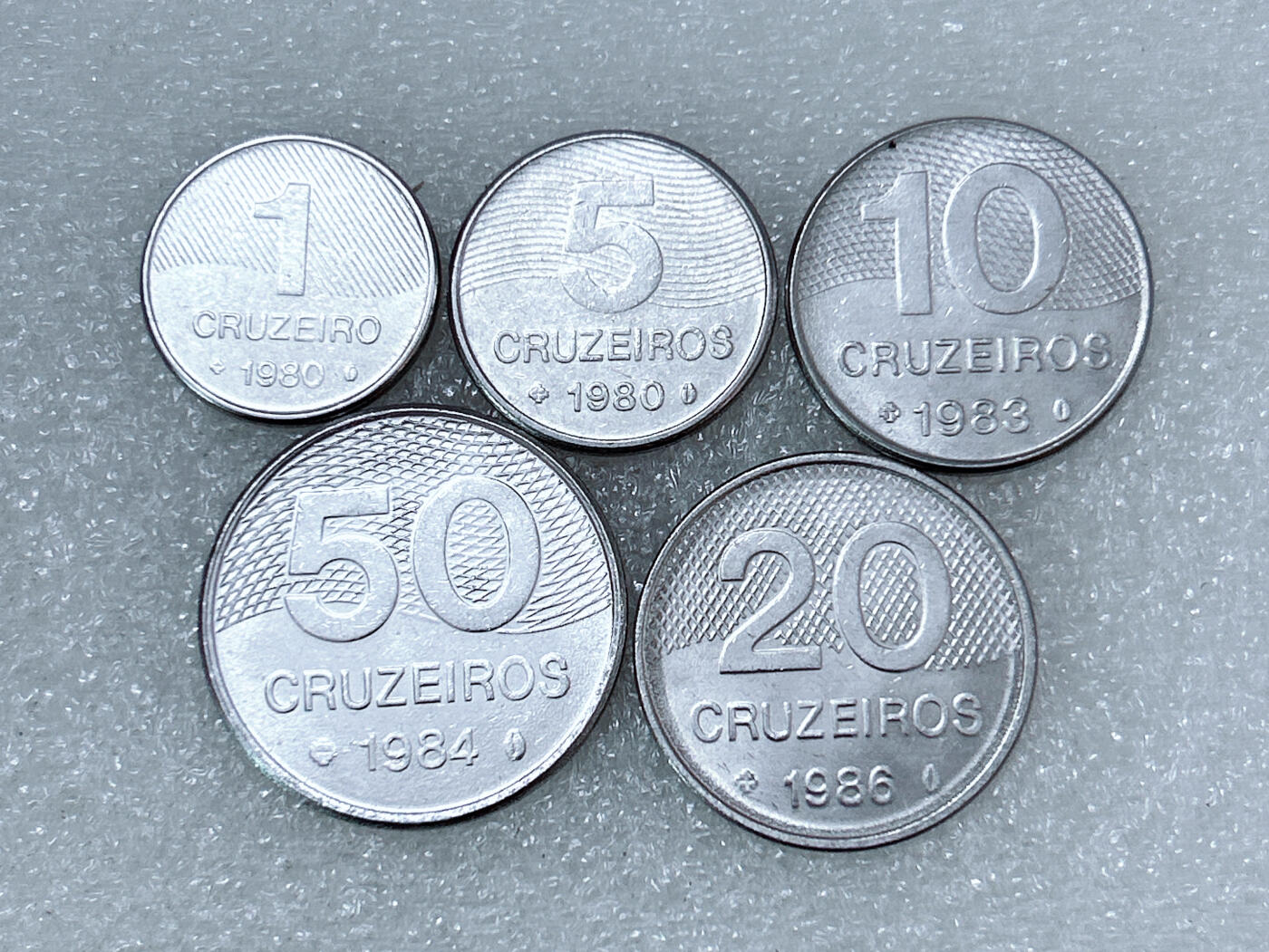 第一海外回流一元起拍收藏 散集专场  第290期 巴西80年代硬币5枚套