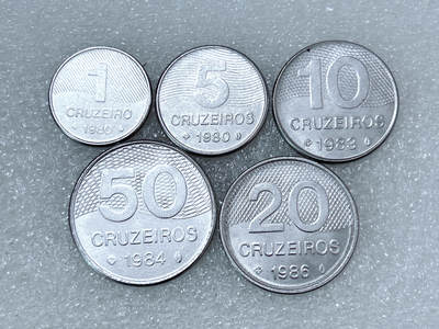 第一海外回流一元起拍收藏 散集专场  第290期 - 巴西80年代硬币5枚套