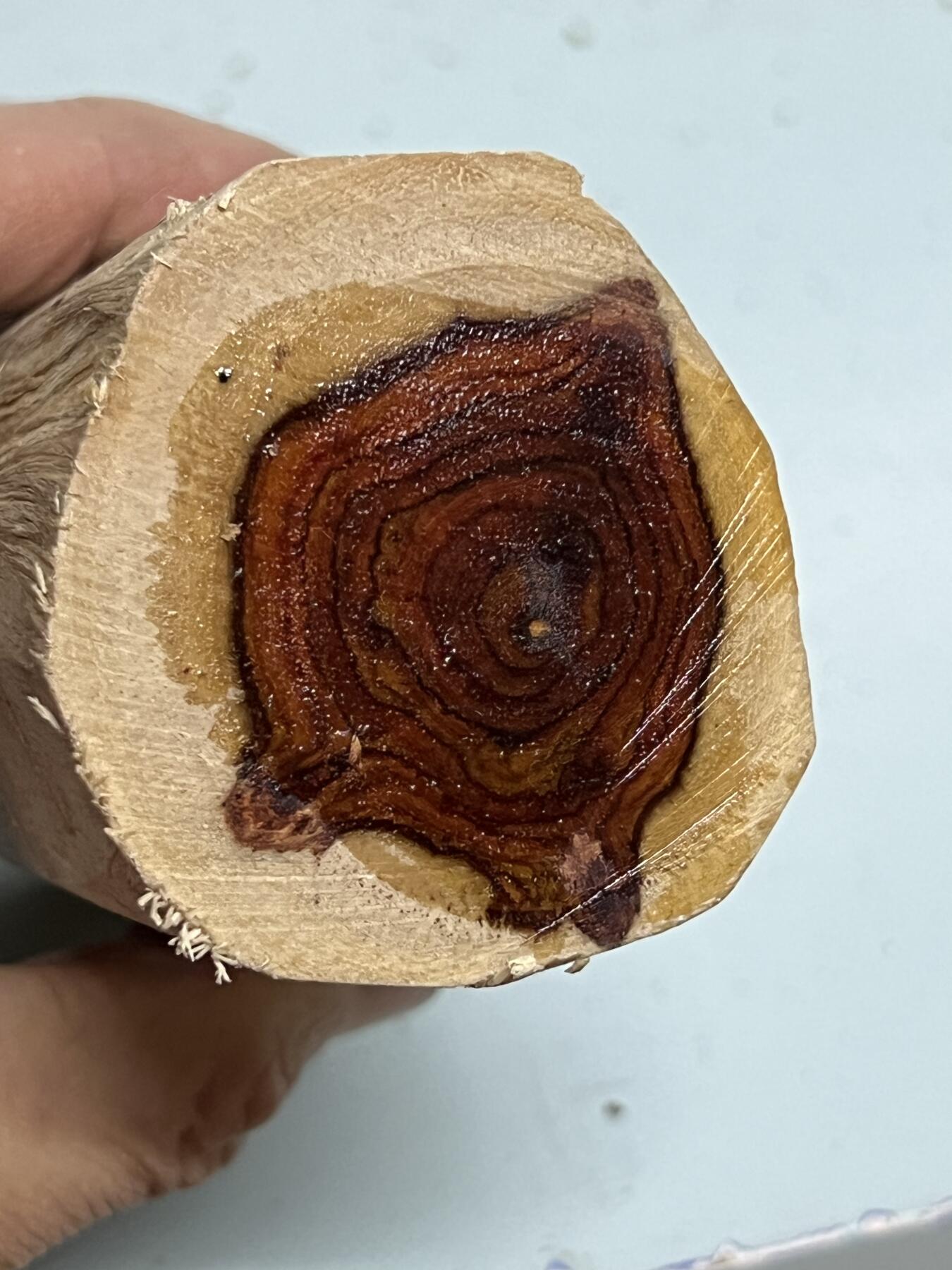 零元拍：  NO.110-2海南黄花梨原料。尺寸约115/40/40MM