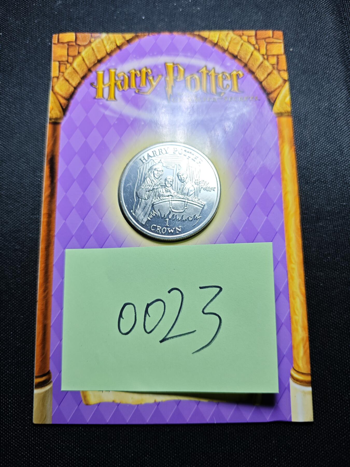 KK钱币收藏小铺  第400期  百期特拍（四拍之四）2月预留时间 周末发货 2002 马恩岛1克朗纪念币 哈利波特系列纪念币 卡册