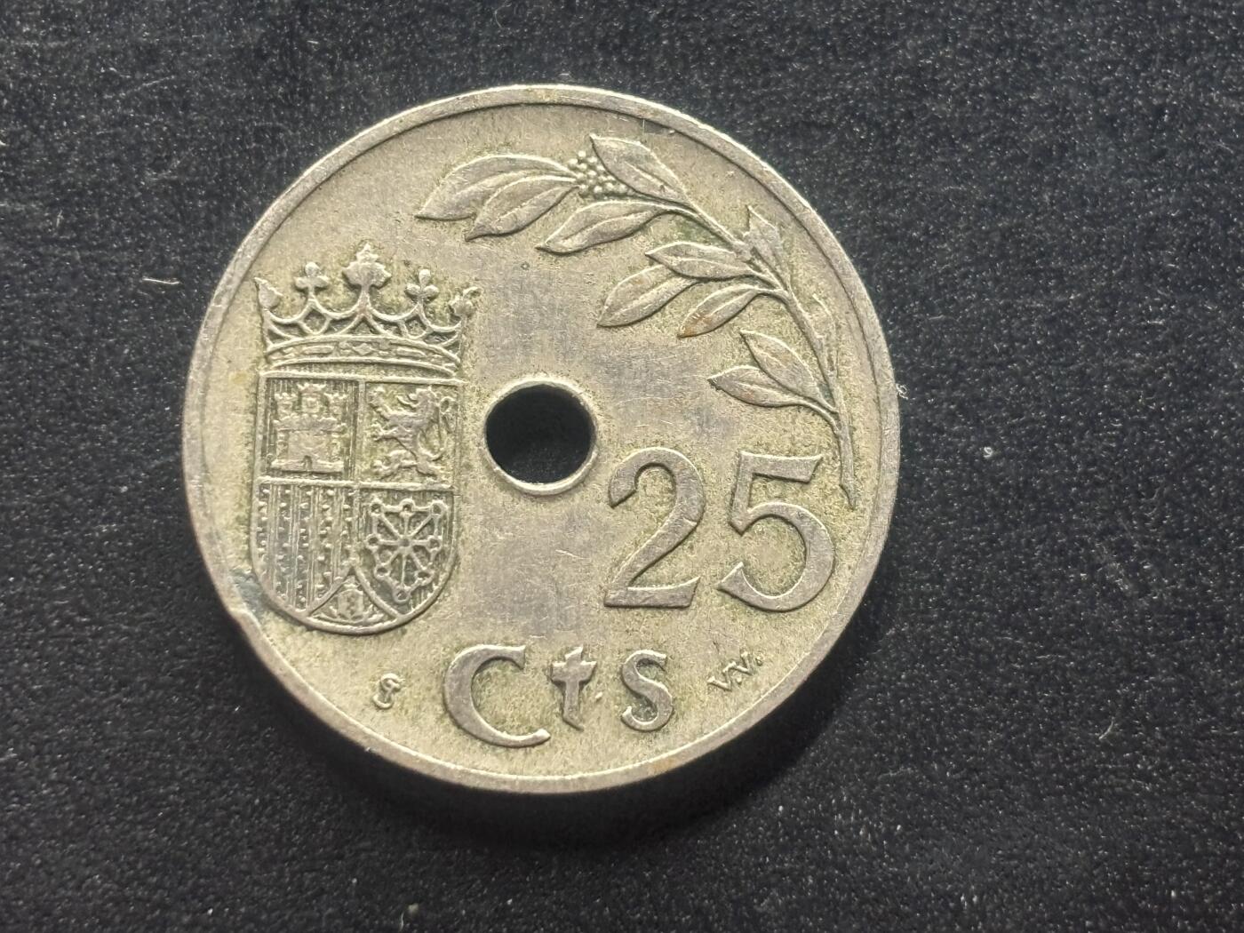 邮泉阁限时拍卖第三十九场 欧洲专场（硬币在国外。请付邮费6元。） 西班牙第二共和国1937年25分