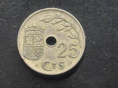 邮泉阁限时拍卖第三十九场 欧洲专场（硬币在国外。请付邮费6元。） 西班牙第二共和国1937年25分