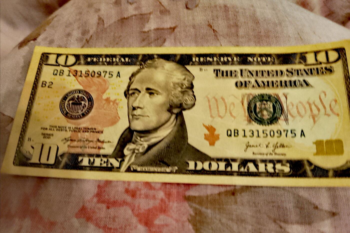 全新美国2021年10美元靓品纸币