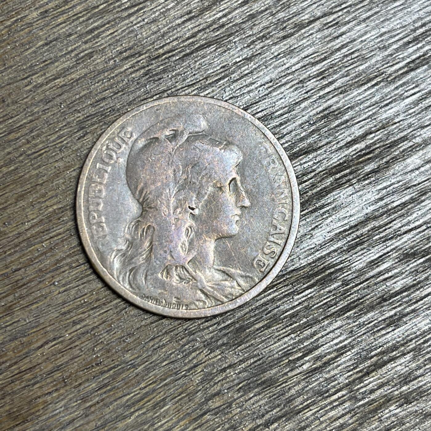 【铜匠收藏】★第137场★散币场。不寄存，30包邮。不满30元，支付5元运费。《接受代拍 代送NGC评级》 100【无寄存】1913 法国 战神 5分