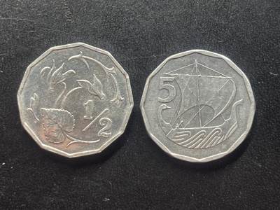 邮泉阁限时拍卖第三十九场 欧洲专场（硬币在国外。请付邮费6元。） - 塞浦路斯铝币2枚