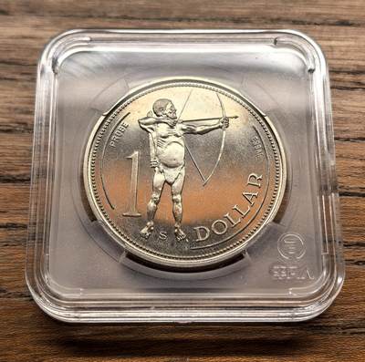 凡希社世界钱币微拍第三百十八期 - 1990纳米比亚土著射手1元镍样币UNC