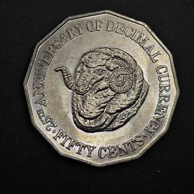 【淘币小摊】实时拍第八百四十九拍   散币银币场   满百包邮可预留二周 每周一统一发货   - 澳大利亚1991年50分纪念币