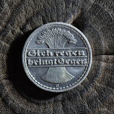 【良泉】【春节前最后一场】2月5日晚19.30点开拍！208组，本场结束后预存钱币的朋友请告知，将连同本场拍品一起邮寄，预祝诸位春节愉快！ - 【原光】1922年【德国】50芬妮