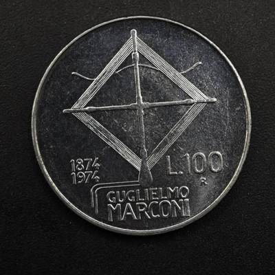 【淘币小摊】实时拍第八百四十九拍   散币银币场   满百包邮可预留二周 每周一统一发货   - 意大利1974年100里拉纪念币