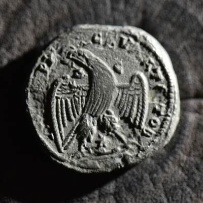 【良泉】【春节前最后一场】2月5日晚19.30点开拍！208组，本场结束后预存钱币的朋友请告知，将连同本场拍品一起邮寄，预祝诸位春节愉快！ - 【少见】13.28克，公元218-222年【古罗马·行省】叙利亚-安条克城【暴君】埃拉伽巴路斯“站鹰”四德拉克马银币