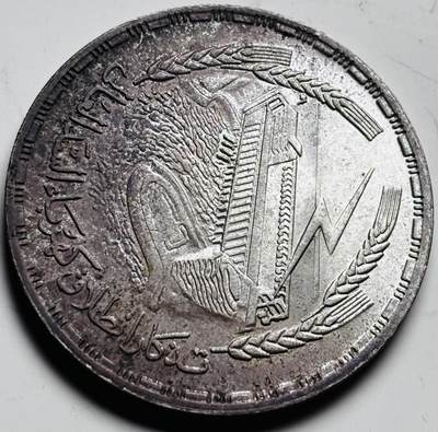 文馨钱币收藏 2026新年第三场（第 289 场）【长期接代拍品】 - 原光 1968 年埃及阿斯旺大坝发电站 1 磅纪念大银币，25 克 720 银 40 毫米