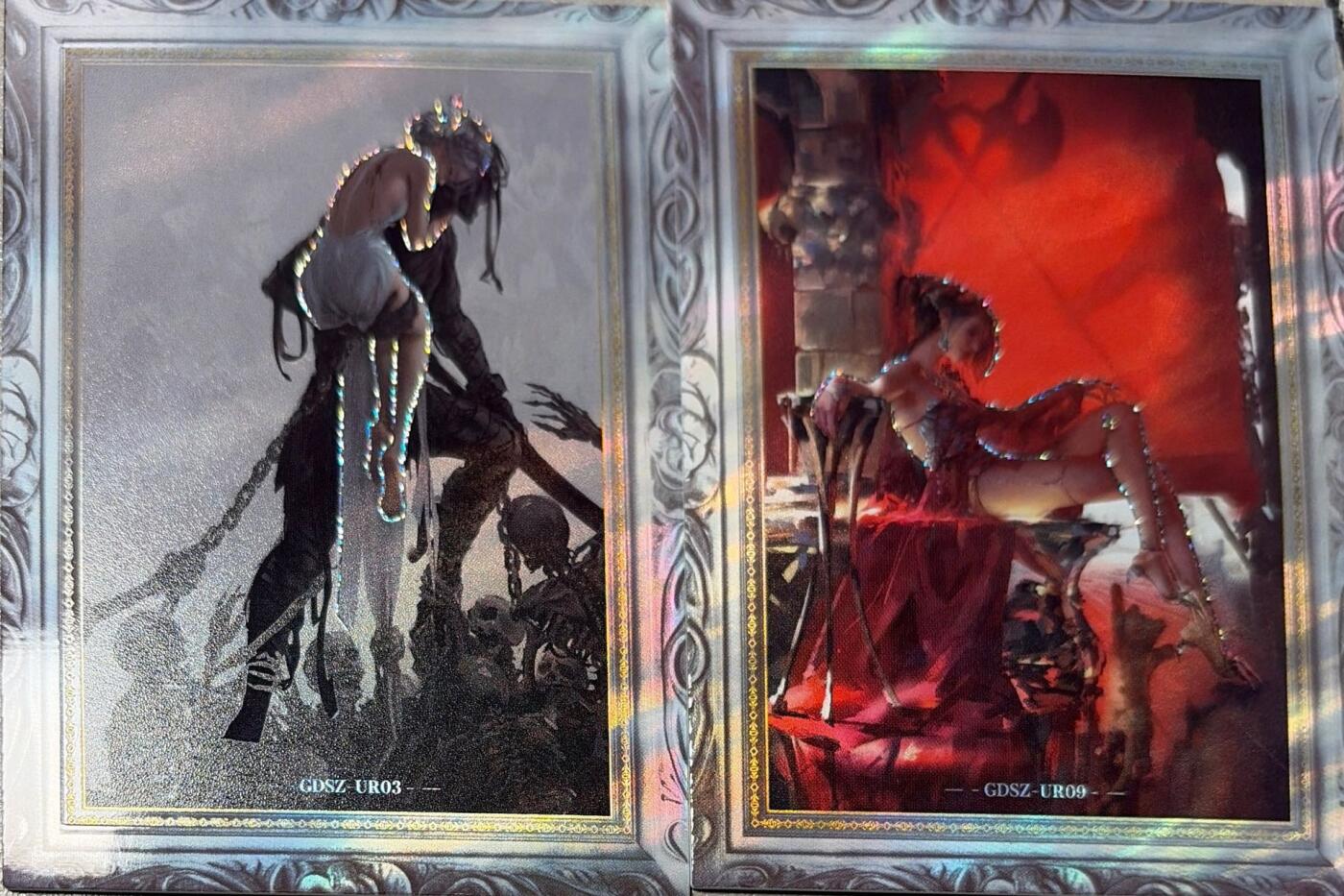 秋萤阁第41期 (1月11号周日晚上21点截拍，欢迎竞拍)  集卡社鬼刀 高位卡 镜面相框 带银刻