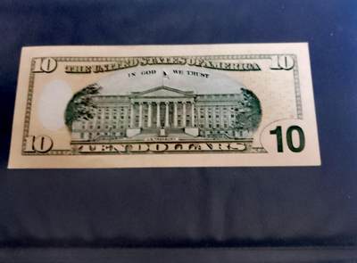 全新美国2009年10美元靓品纸币 全新美国2009年10美元靓品纸币