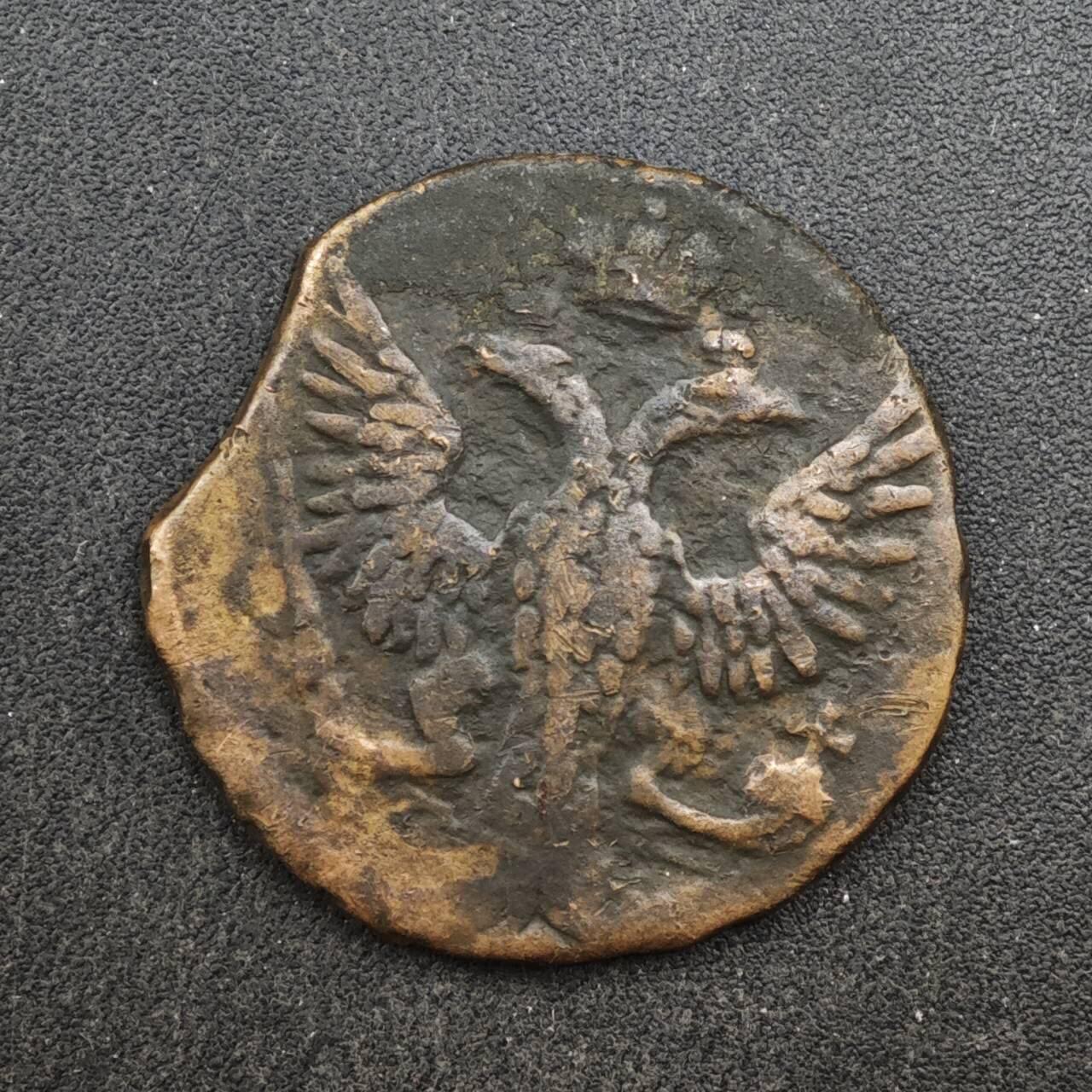 【淘币小摊】实时拍第八百四十六拍   散币场   满百包邮可预留二周 每周一统一发货   沙俄1746年1/2戈比铜币