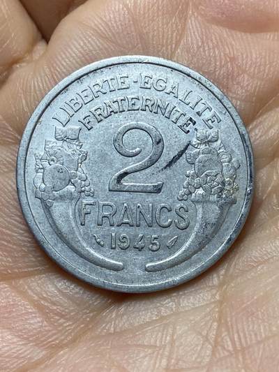 2026年第六场(总第一百七十五场）外国好品散币场(免佣金) - 法兰西第四共和国1945年2法郎