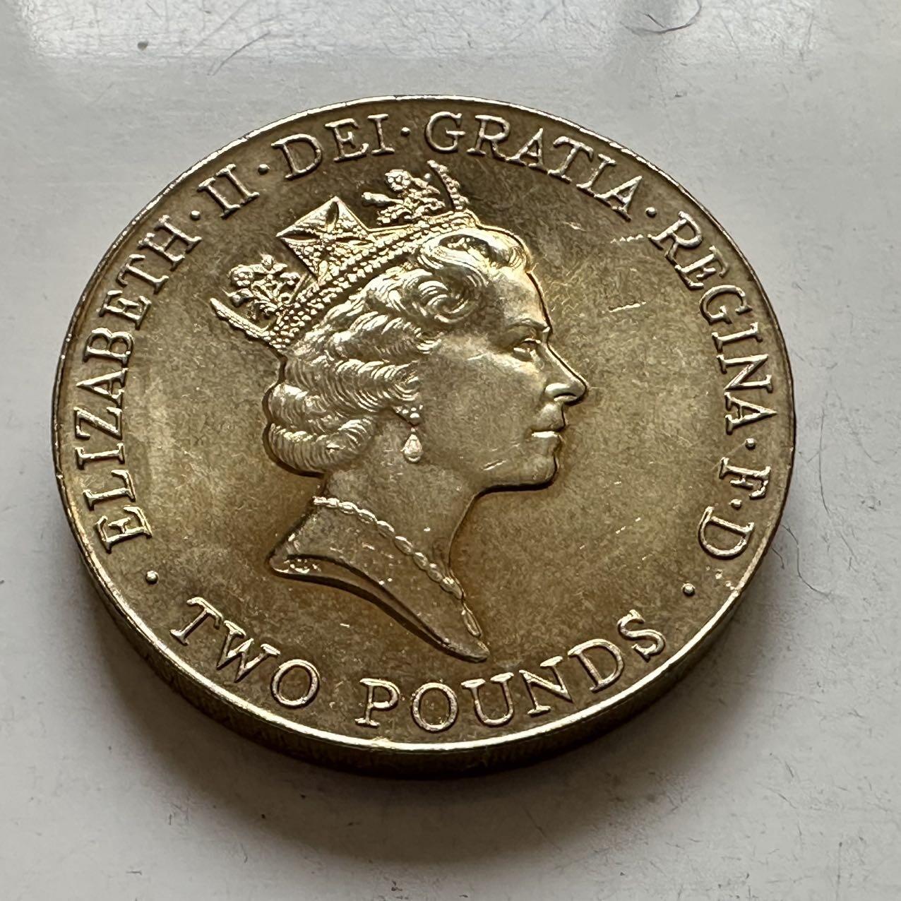 🌹外币初藏🌹🐯2026年第6场  每周二四六晚8️⃣点 接代拍 英国1996年2英镑纪念币 a