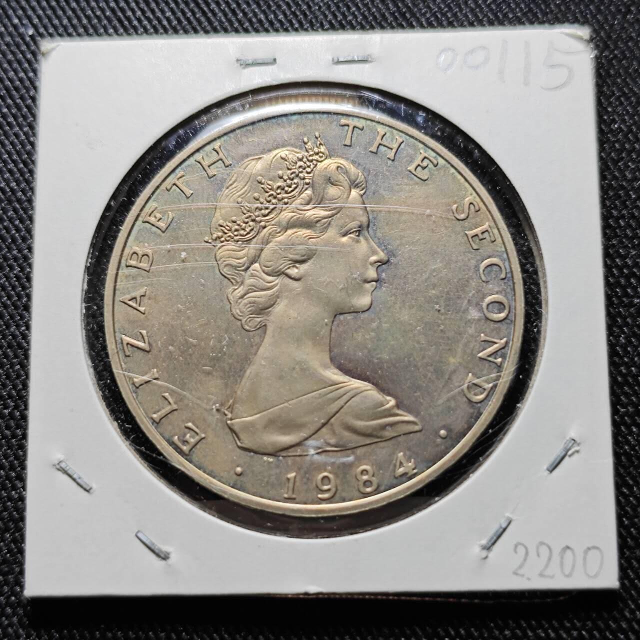 KK钱币收藏小铺  第400期  百期特拍（四拍之四）2月预留时间 周末发货  1984马恩岛5镑